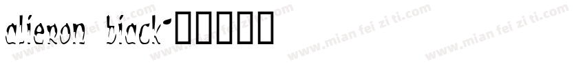 alieron biack字体转换